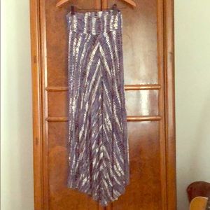 Rachel Pally Purple/ White Maxi Skirt